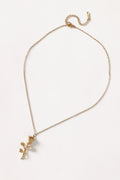 Damira Flower Necklace - Gold